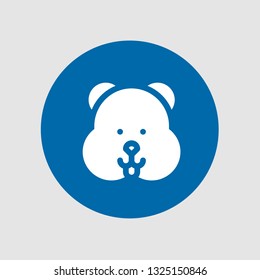  Hamster icon. Editable  Hamster icon for web or mobile.