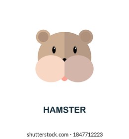 Hamster icon. Simple element from home animals collection. Creative Hamster icon for web design, templates, infographics and more