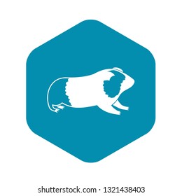 Hamster icon in simple style isolated on white background