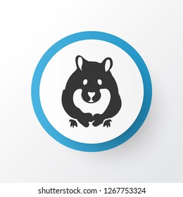 Hamster icon symbol. Premium quality isolated rodent element in trendy style.