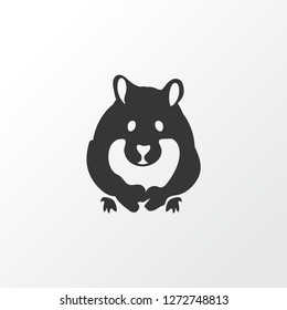 Hamster icon symbol. Premium quality isolated rodent element in trendy style.