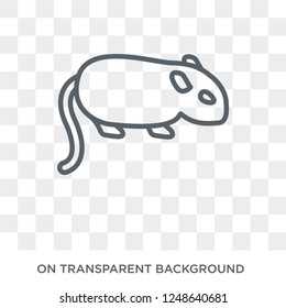 Hamster icon. Trendy flat vector Hamster icon on transparent background from animals collection. High quality filled Hamster symbol use for web and mobile