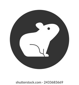 Hamster icon vector animal flat sign