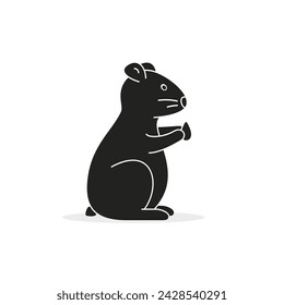 Hamster icon, vector isolated illustration. 