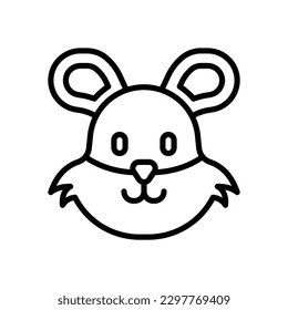hamster icon for your website design, logo, app, UI.