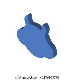 Hamster isometric left top view 3D icon