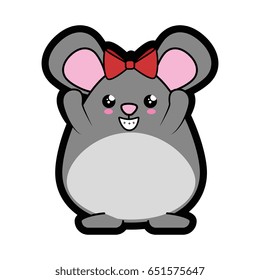 Hamster kawaii cartoon