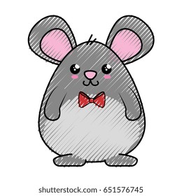 Hamster kawaii cartoon