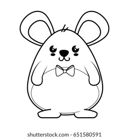 Hamster kawaii cartoon