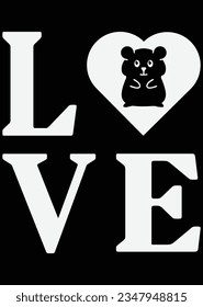 
Hamster Love eps cut file for cutting machine