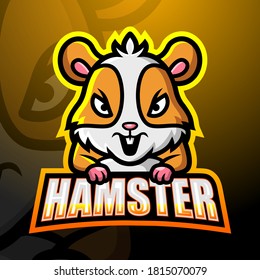 Hamster mascot esport logo design