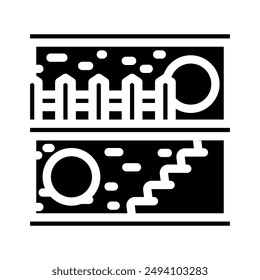 hamster pet house glyph icon vector. hamster pet house sign. isolated symbol illustration