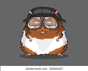 Hamster pilot cartoon