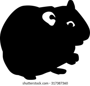 Hamster silhouette