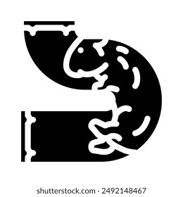 hamster in tunnel pet glyph icon vector. hamster in tunnel pet sign. isolated symbol illustration
