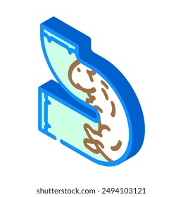 hamster in tunnel pet isometric icon vector. hamster in tunnel pet sign. isolated symbol illustration