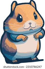 Hamster Vectordesign für alle Ihre Dekorbedürfnisse