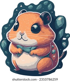 Hamster Vector Design for all your decorating needs