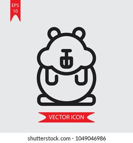Hamster vector icon
