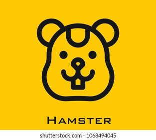 Hamster vector icon