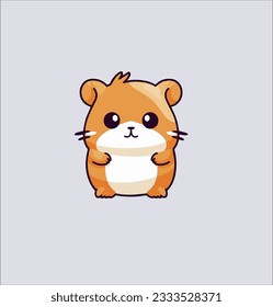 Hamster vector illustration design. cartoon cute hamster animal