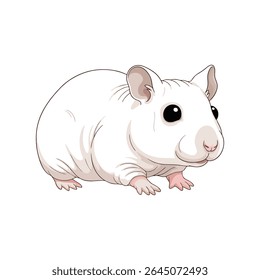 hamster vector illustration on white background
