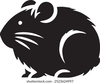 Hamster Vektor Silhouette , Hamster Illustration , Hamster Art Handgezeichnete Linie Kunst