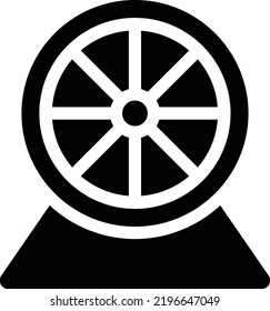 Hamster Wheel Icon With Glyph Style, Veterinary Sign And Symbol Isolated On White Background