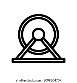 hamster wheel icon illustration vector graphic