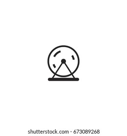 hamster wheel icon. sign design