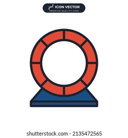 hamster wheel icon symbol template for graphic and web design collection logo vector illustration