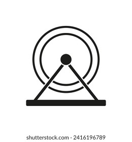 Hamster wheel icon. Vector illustration. EPS 10.