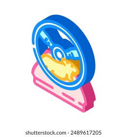 hamster in wheel pet isometric icon vector. hamster in wheel pet sign. isolated symbol illustration