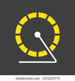 Hamster wheel vector glyph icon. Pet animal sign. Graph symbol for pet and veterinary web site and apps design, logo, app, UI
