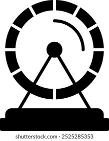 Hamster wheel Vector Icon Design Symbol