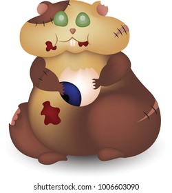 Hamster zombie art