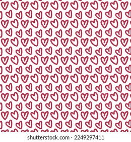 
Han Drawn Love Doddle Seamless Pattern Design