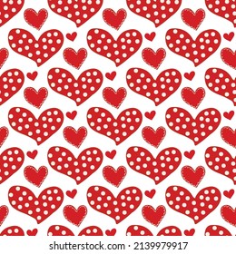 Han drawn love Seamless Pattern Design