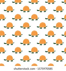 han drawn turtle seamless pattern