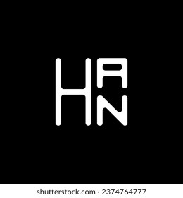 HAN letter logo vector design, HAN simple and modern logo. HAN luxurious alphabet design  