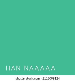 Han naa text style on Background illustration
