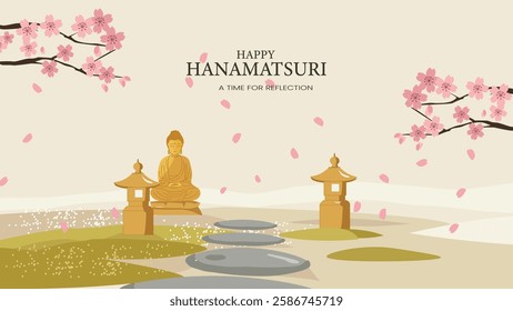 Hanamatsuri Zen Temple Artwork lord buddha