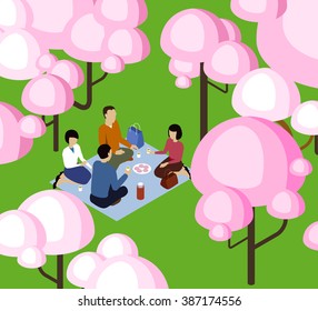 Hanami. viewing cherry blossoms. Vewing sakura blossoms. Sakura hanami. Hanami picnic. Sakura blossom viewing. Hanami festival. Viewing cherry festival. Sakura festival. People on the sakura viewing.