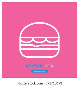 hanburger vector icon illustration