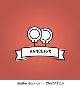 HANCUFFS LINE ICON SET