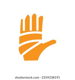 hand accident icon Outline vector for web ui