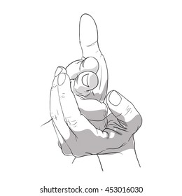 hand act gunshot