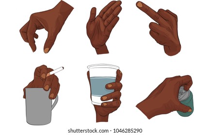 hand action vector