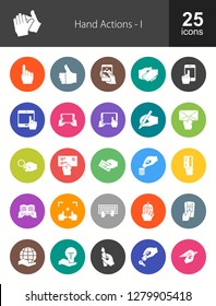 Hand Actions Filled Icons