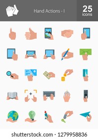 Hand Actions Flat Icons